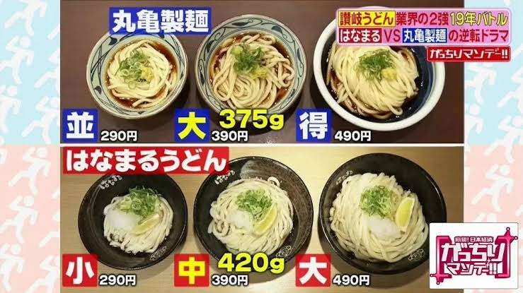 「はなまるうどん」24日から価格改定 商品ごとに値上げと値下げが混在