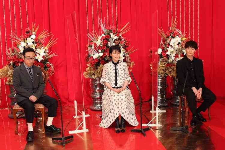 松たか子、ドラマ『まめ夫』ポスター解禁 “元夫”松田龍平・角田晃広・岡田将生が番号順に