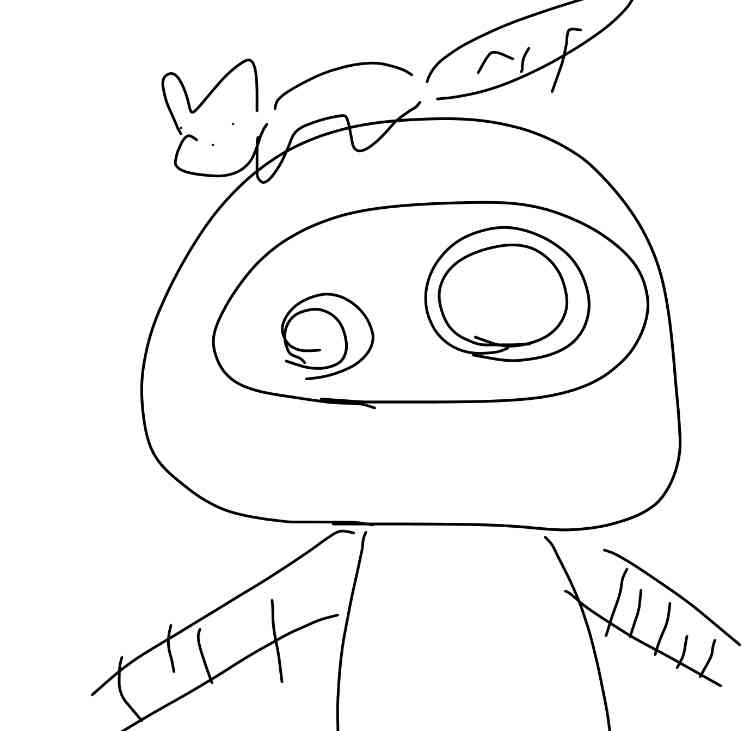 ラピュタのキャラを40秒で描いてみな