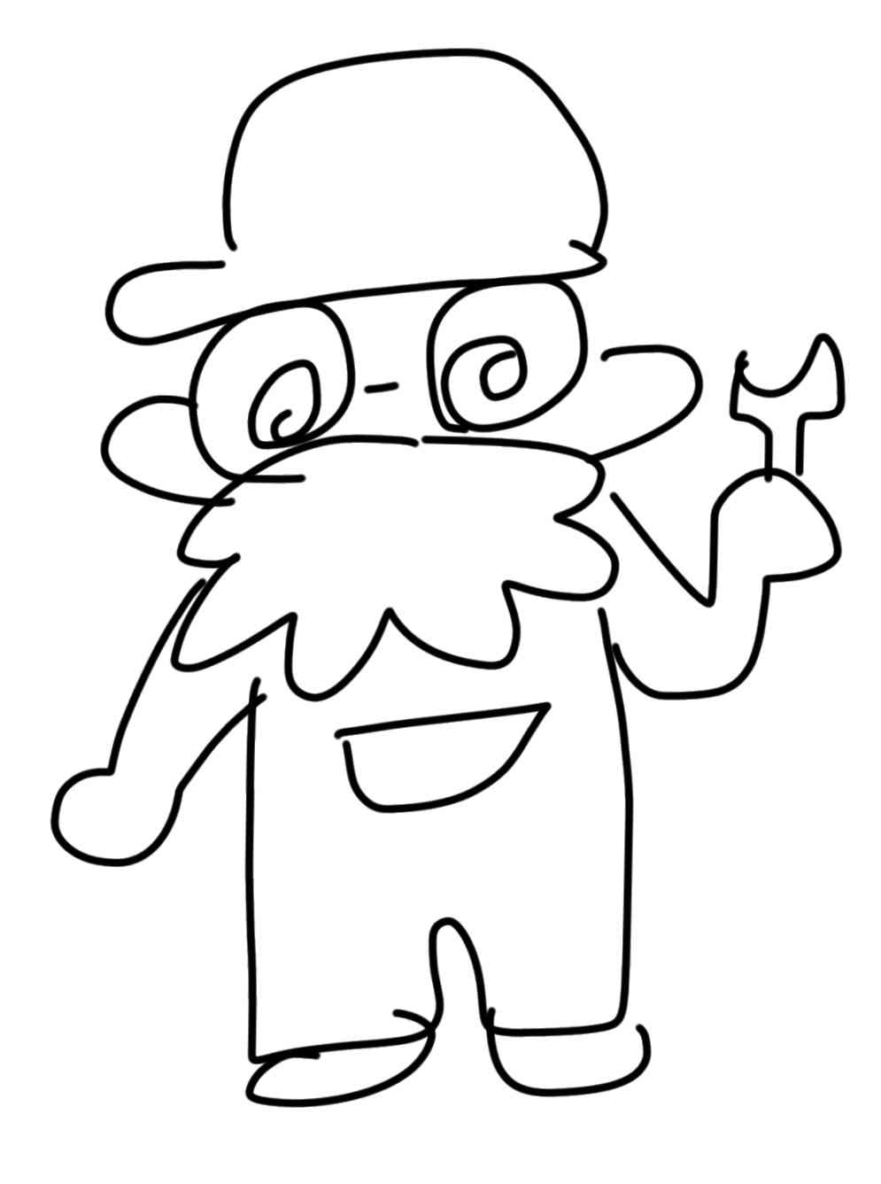 ラピュタのキャラを40秒で描いてみな