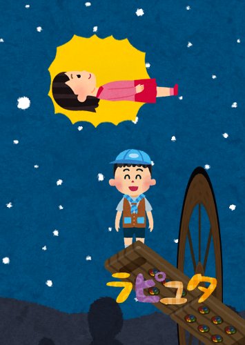 ラピュタのキャラを40秒で描いてみな