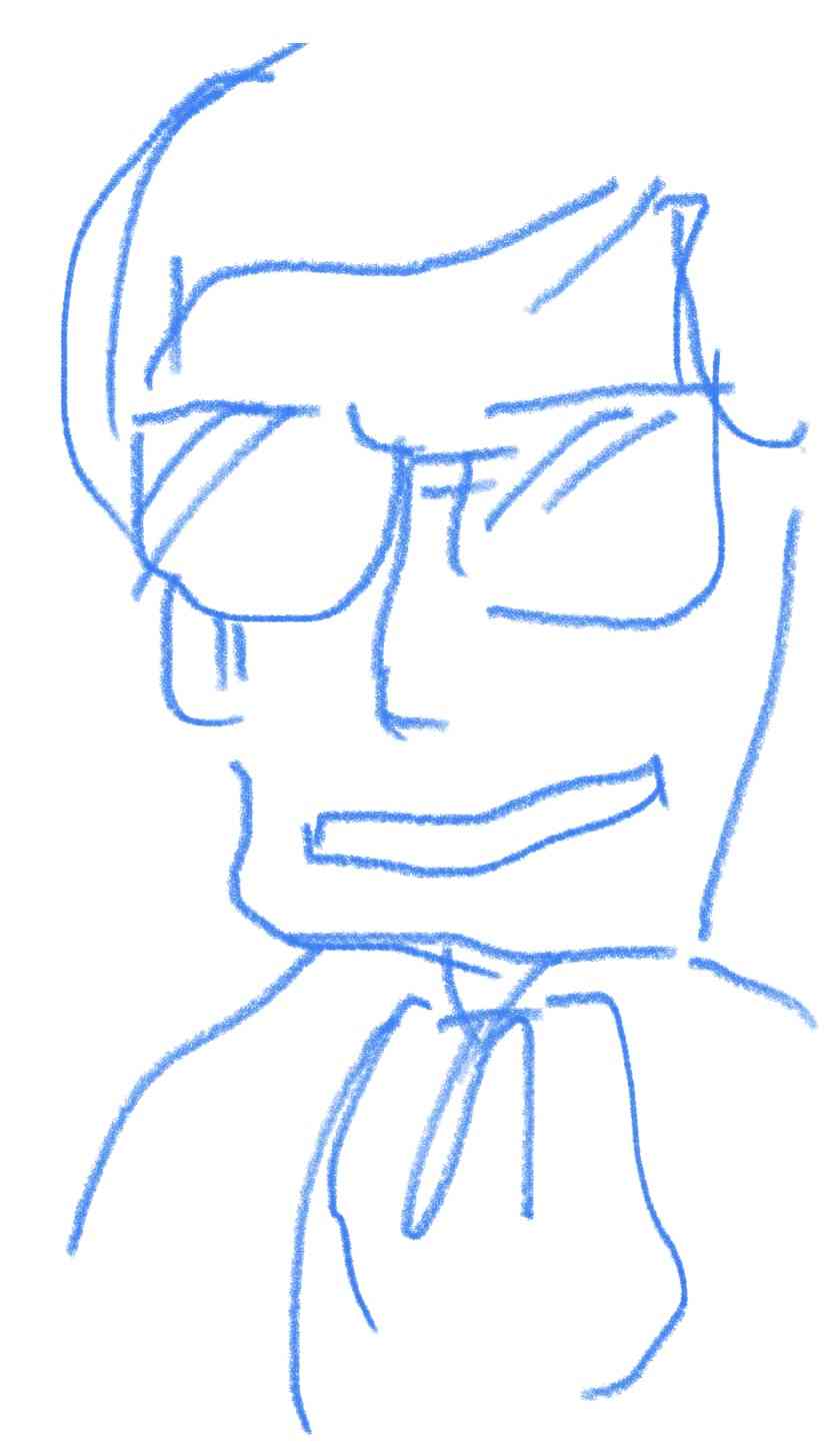 ラピュタのキャラを40秒で描いてみな