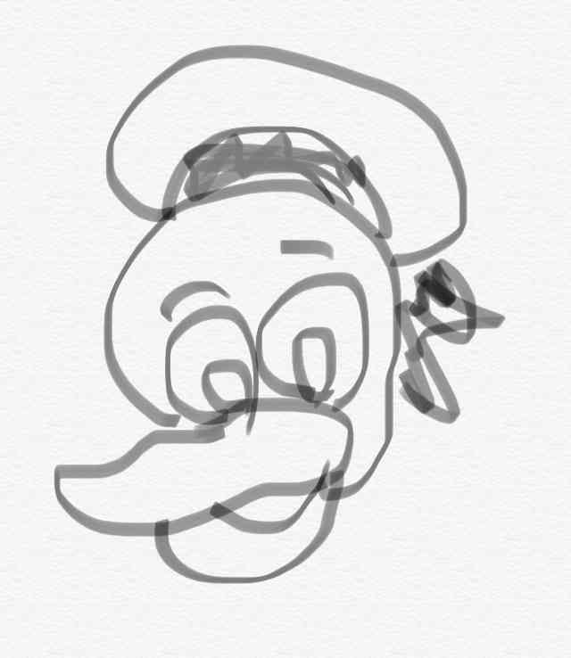 ディズニーキャラを描くトピ