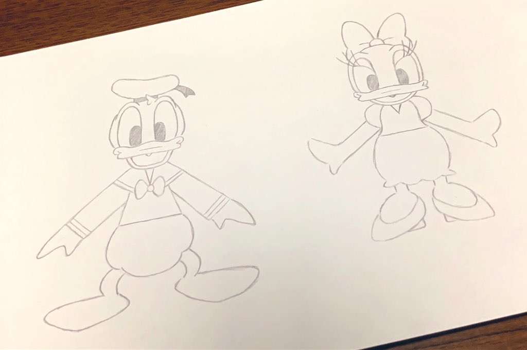 ディズニーキャラを描くトピ