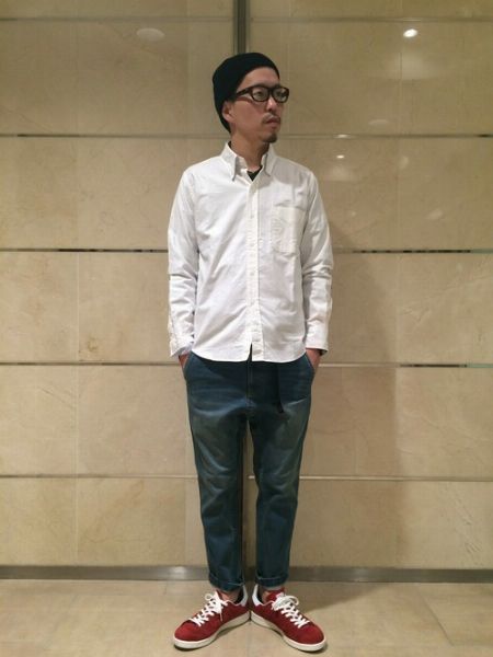 白Tシャツ＋デニム【画像】