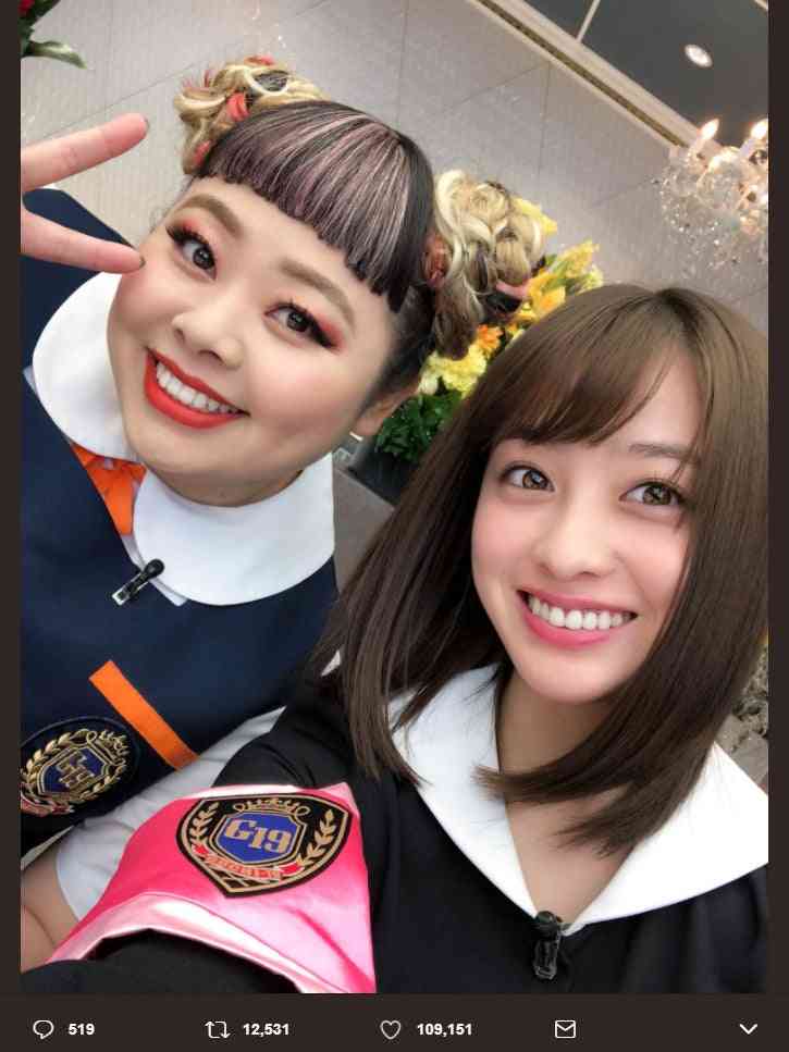 有名人の仲良しツーショットの画像