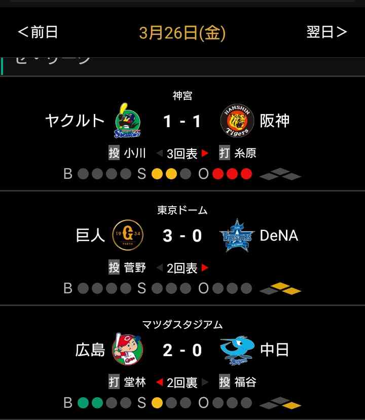 【実況】プロ野球　開幕戦