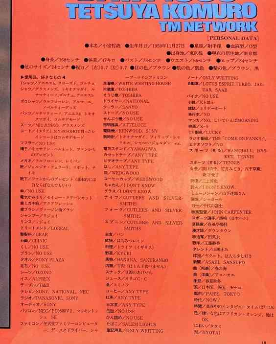 TM NETWORKが好きな人〜🎹♪