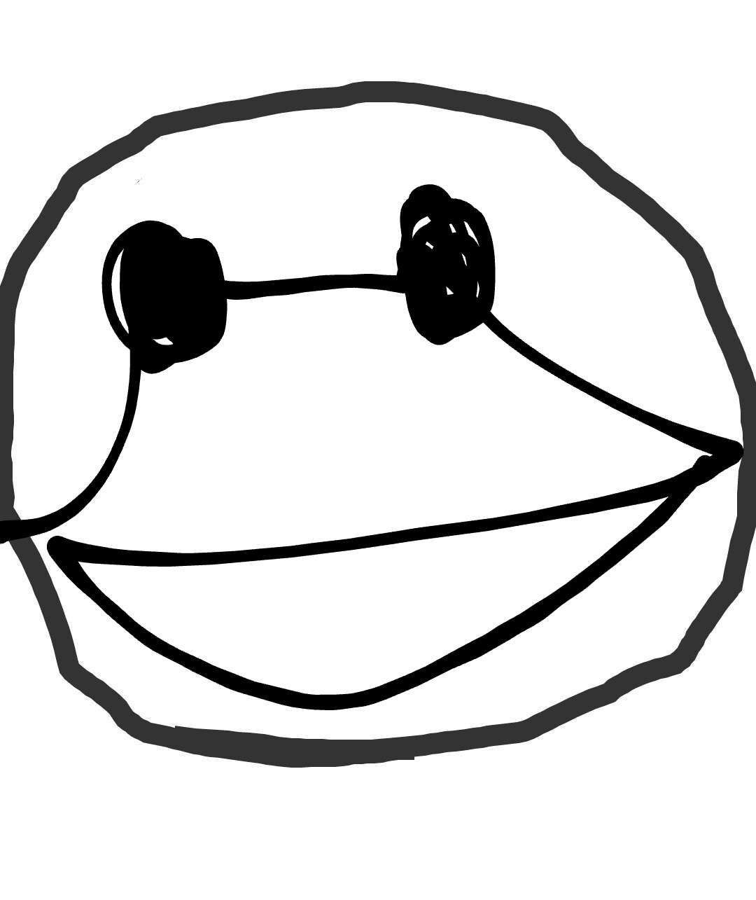 目を閉じて○を描いて線が上手く繋がったら願いが叶うトピ