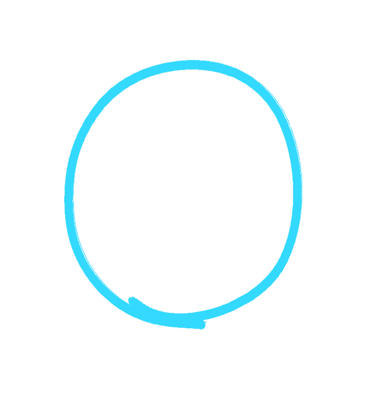 目を閉じて○を描いて線が上手く繋がったら願いが叶うトピ