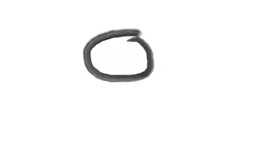 目を閉じて○を描いて線が上手く繋がったら願いが叶うトピ