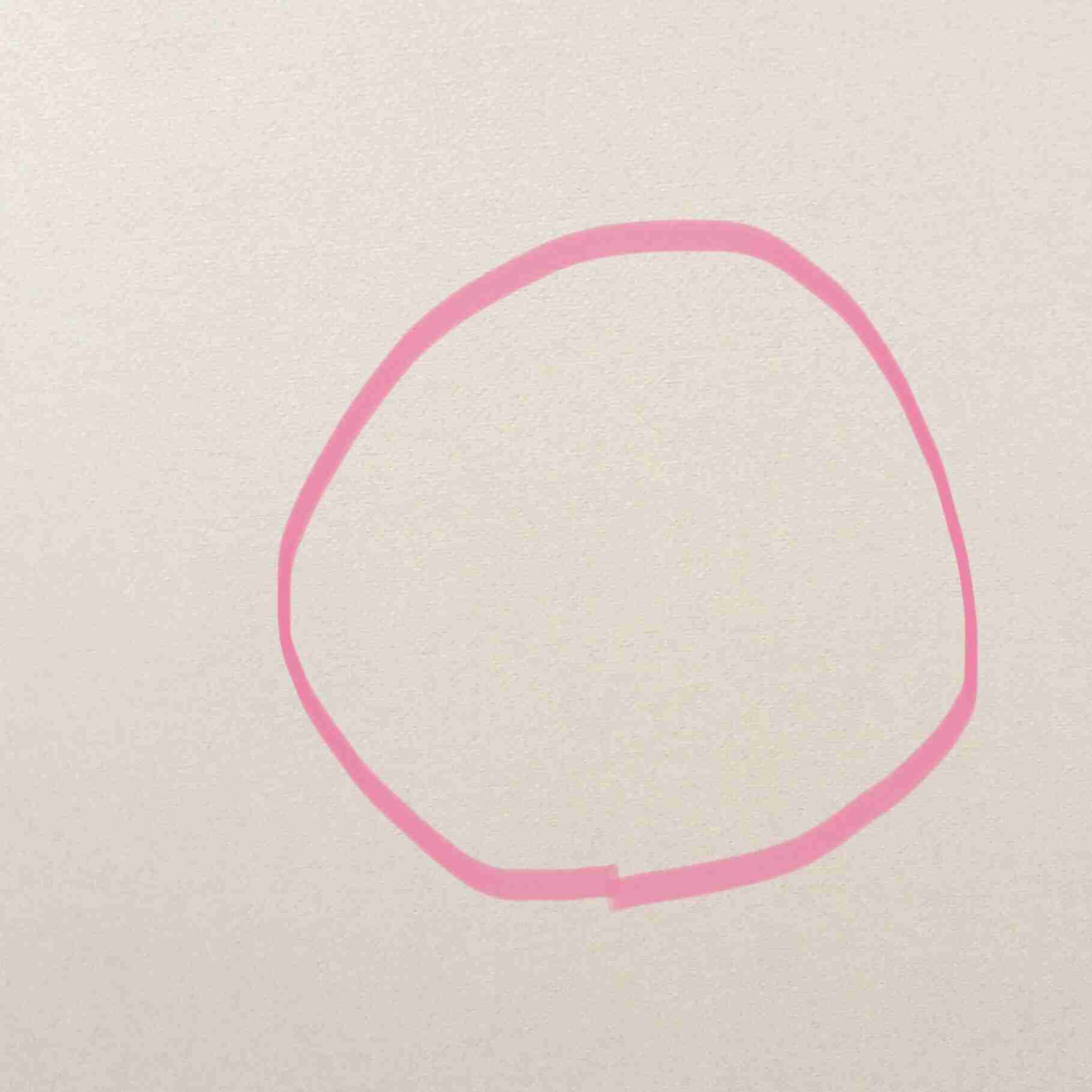 目を閉じて○を描いて線が上手く繋がったら願いが叶うトピ