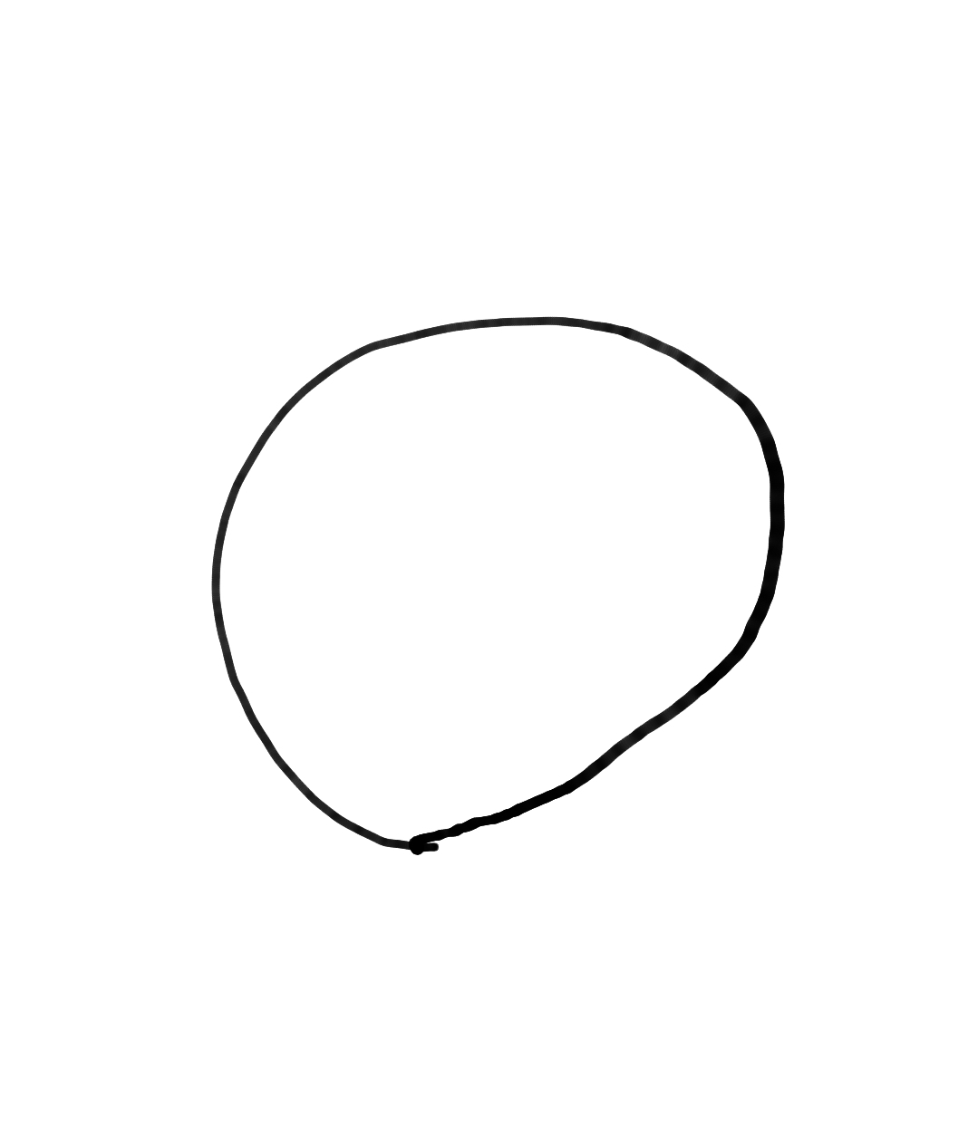 目を閉じて○を描いて線が上手く繋がったら願いが叶うトピ