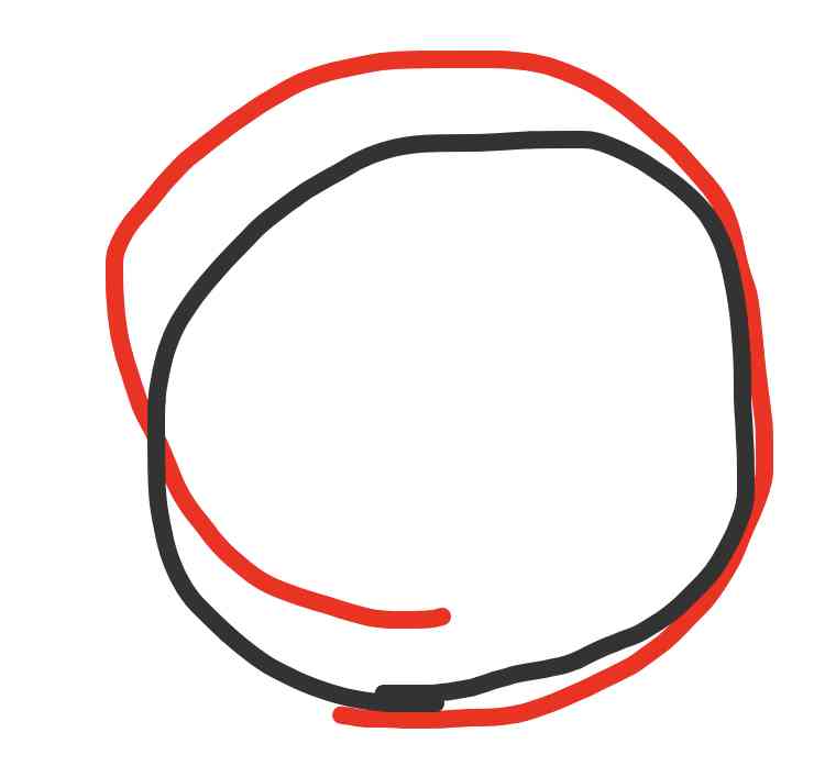 目を閉じて○を描いて線が上手く繋がったら願いが叶うトピ