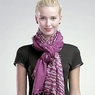 ストールが包帯巻いたみたいになる