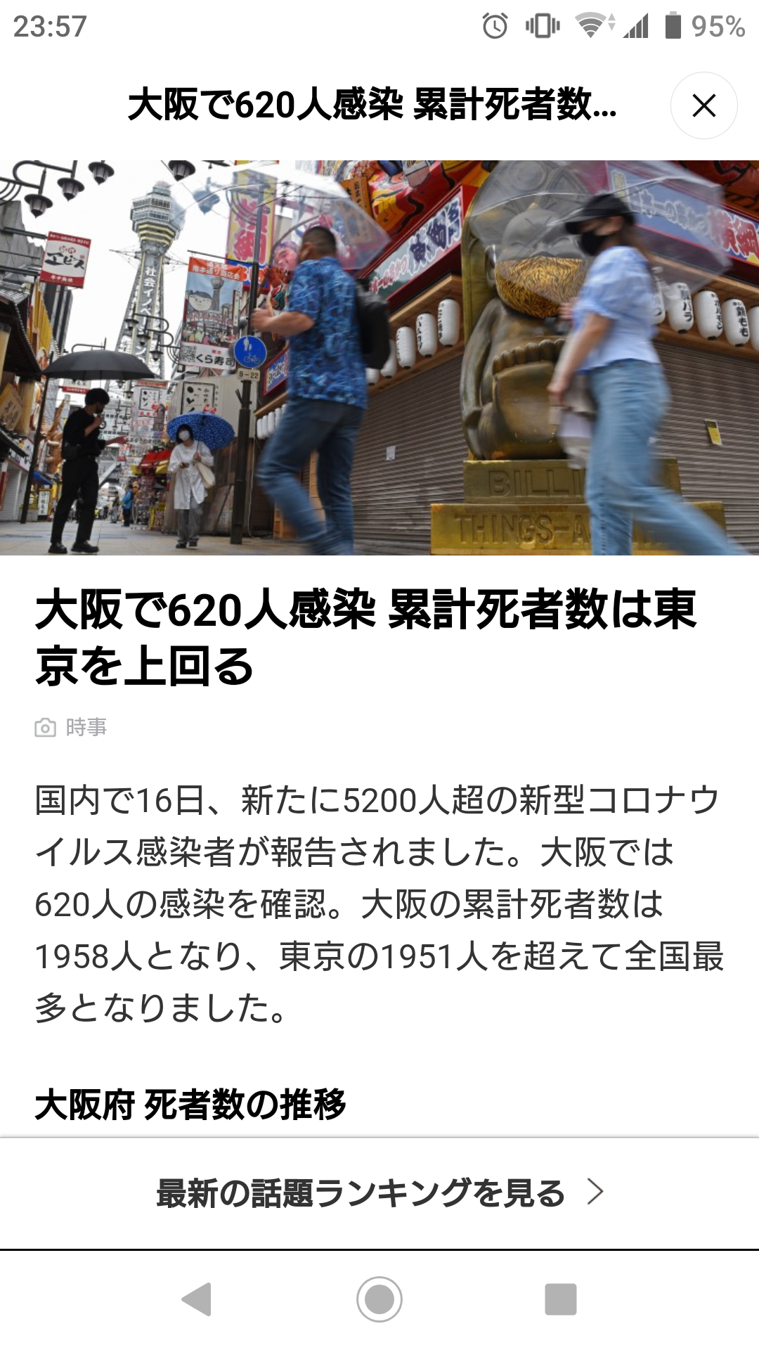 新型コロナ 東京都で新たに542人の感染確認