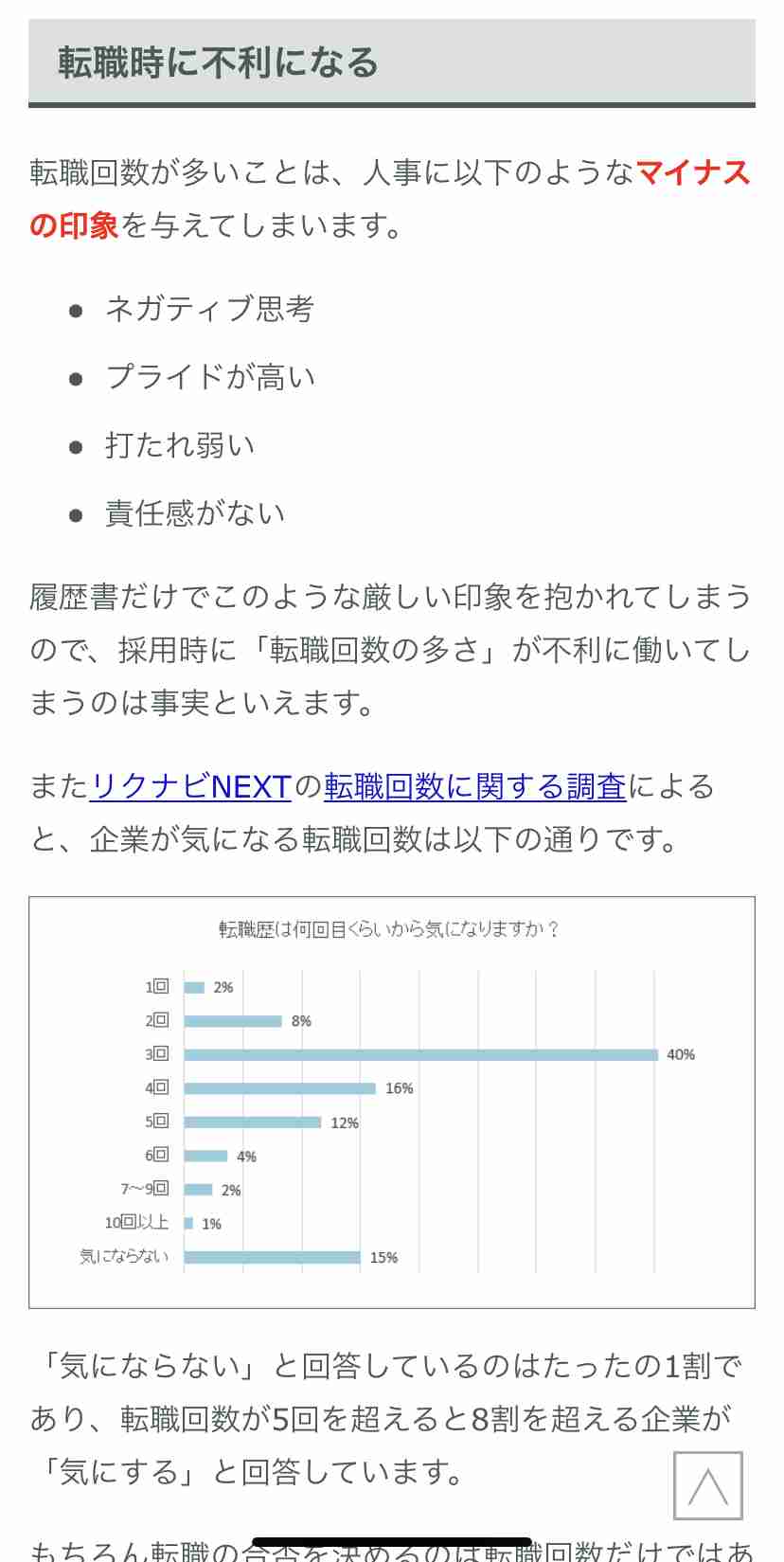 転職回数が多い