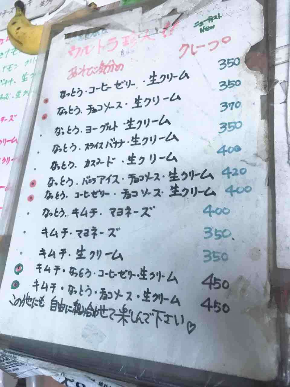 クレープの好きなトッピングは?🌯part2