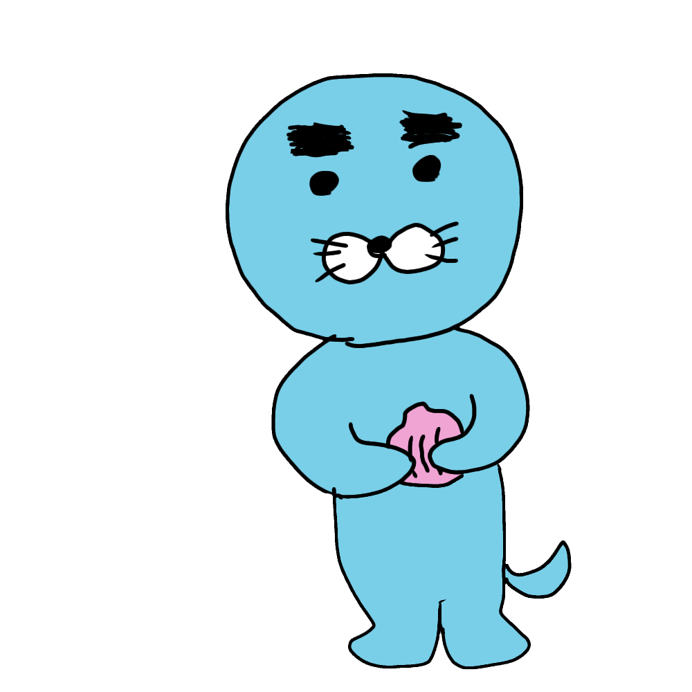 好きなキャラを描いて最後に眉毛を太くして下さい。