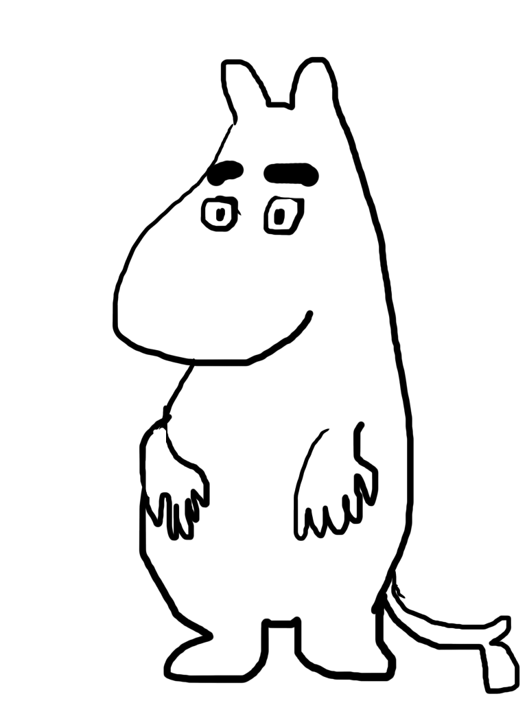 好きなキャラを描いて最後に眉毛を太くして下さい。