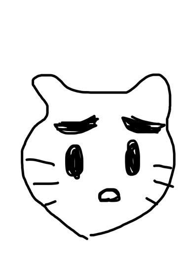 好きなキャラを描いて最後に眉毛を太くして下さい。