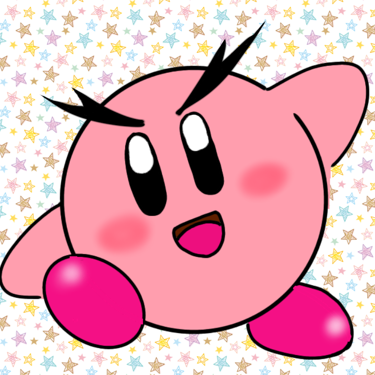 好きなキャラを描いて最後に眉毛を太くして下さい。