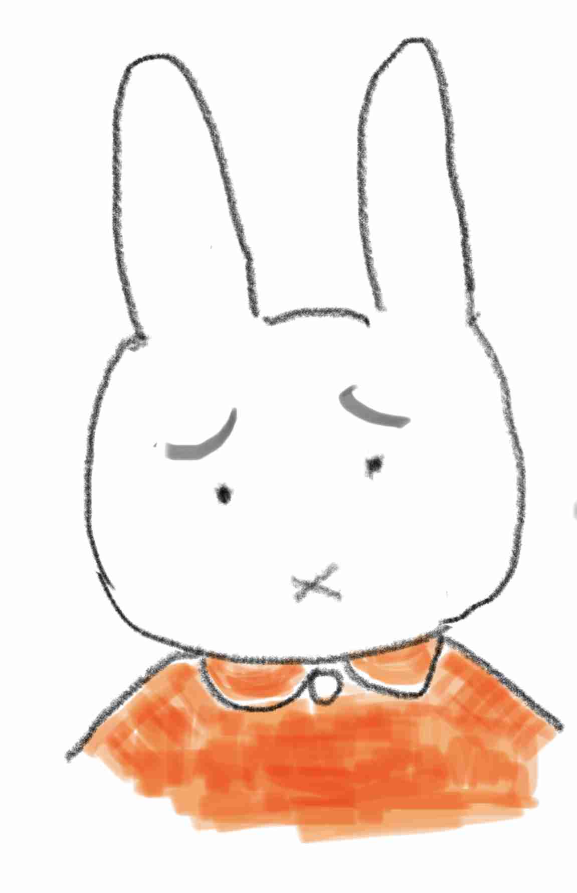 好きなキャラを描いて最後に眉毛を太くして下さい。