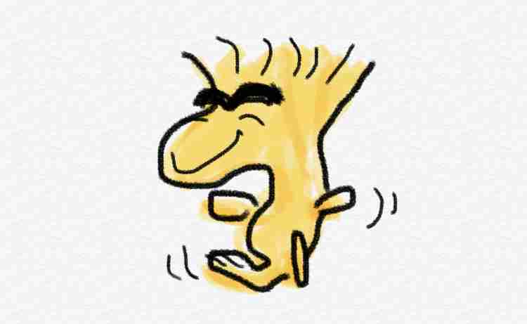 好きなキャラを描いて最後に眉毛を太くして下さい。