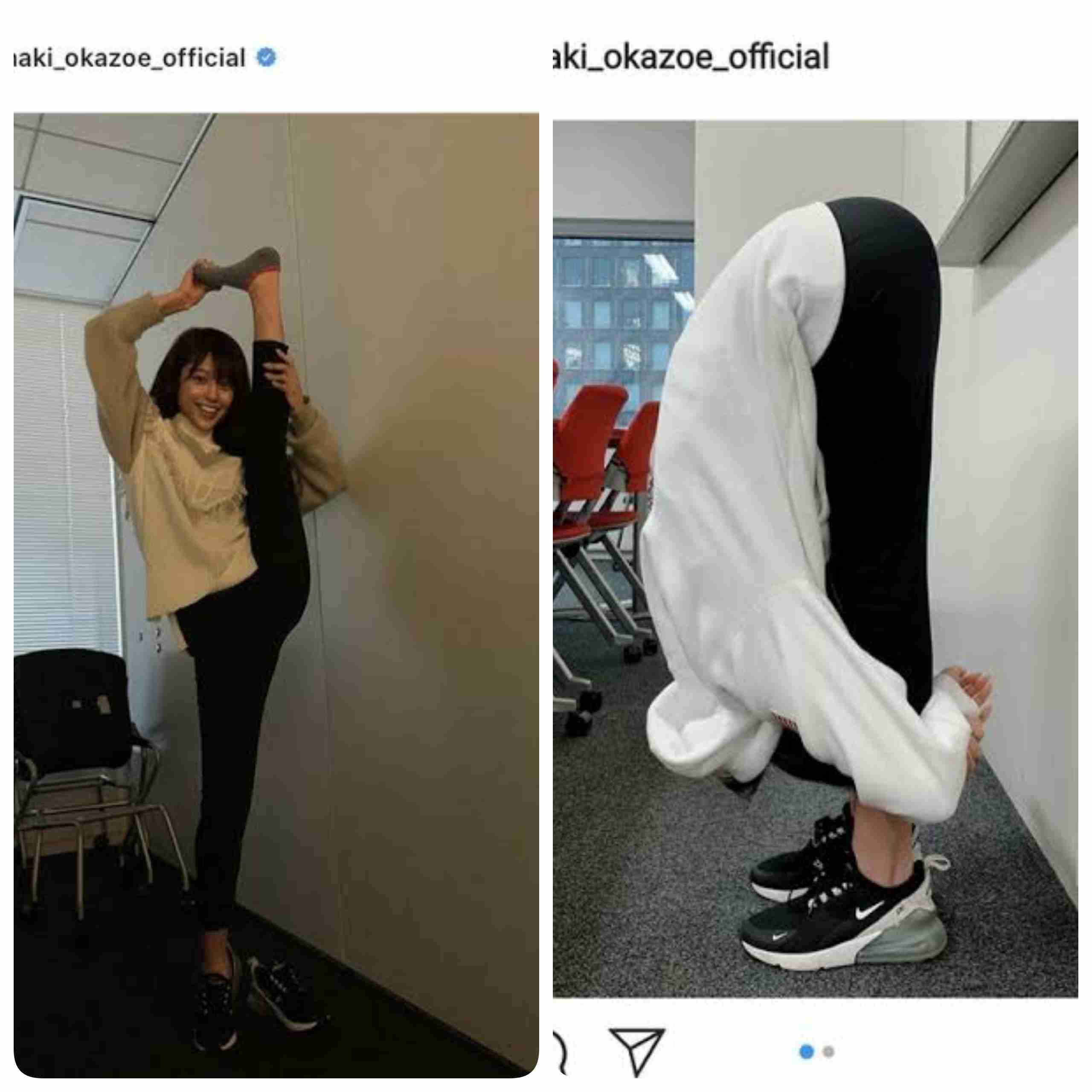 岡副麻希　レースクイーンと3ショット披露にファン「遜色ない」「足長い」の声