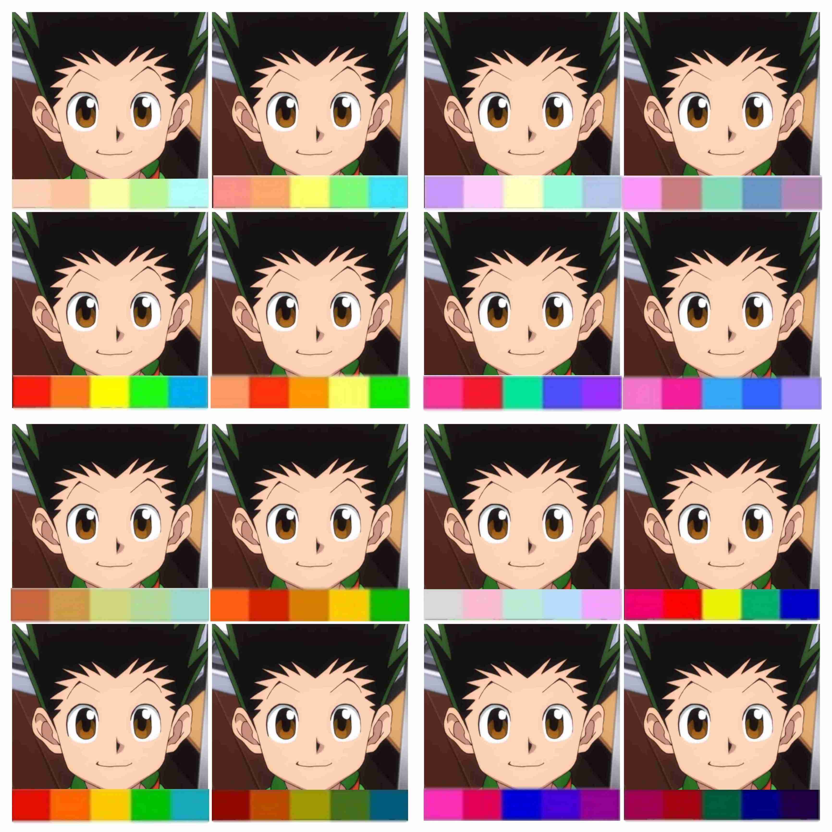 漫画、アニメキャラのパーソナルカラー