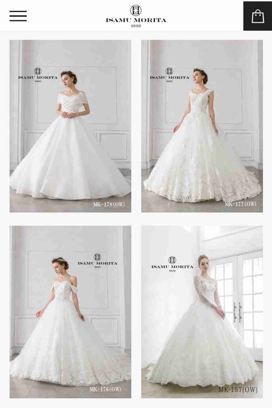 綺麗なウエディングドレスがみたい