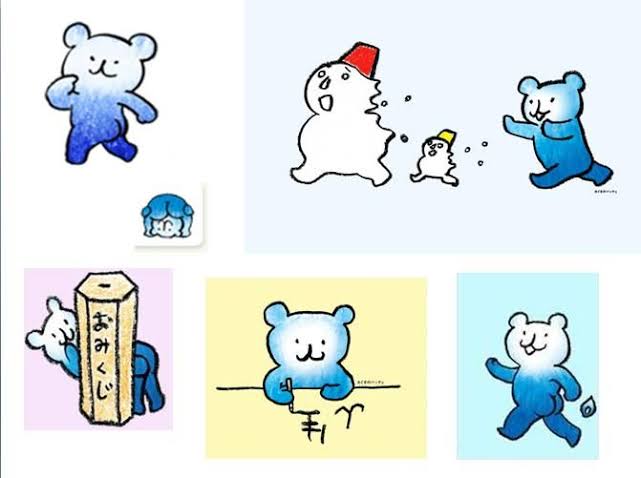 企業マスコットを愛でるトピ
