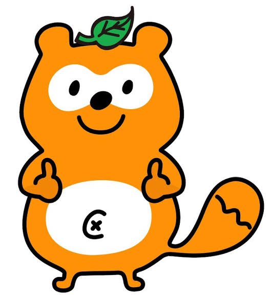 企業マスコットを愛でるトピ