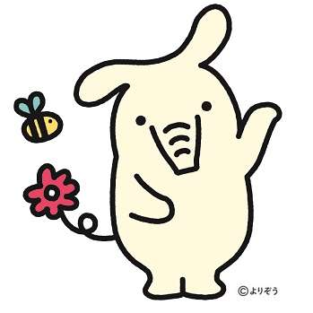 企業マスコットを愛でるトピ
