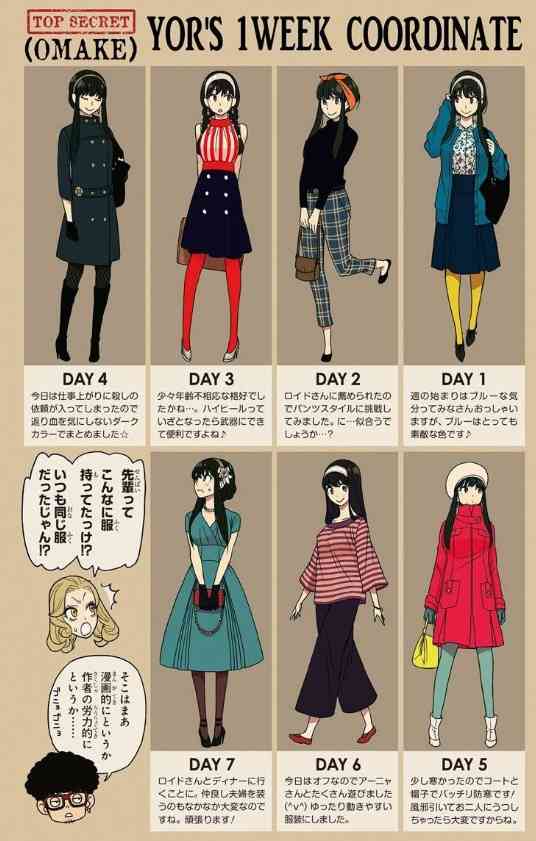二次元(アニメ・漫画)のお洒落なファッションの画像が見たい!