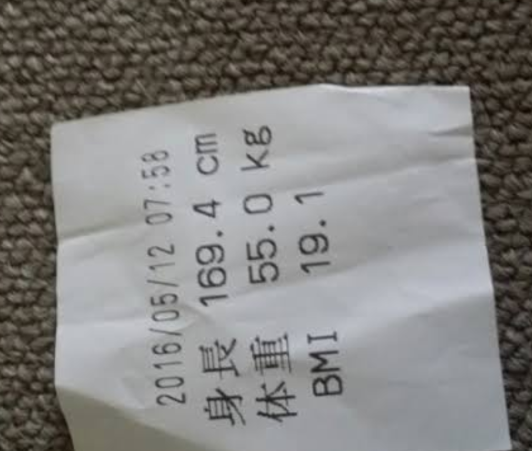 男性の身長
