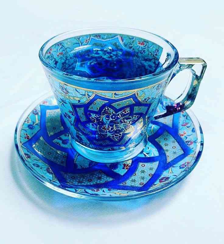 青いガラス小物が見たい！