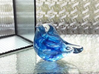 青いガラス小物が見たい！