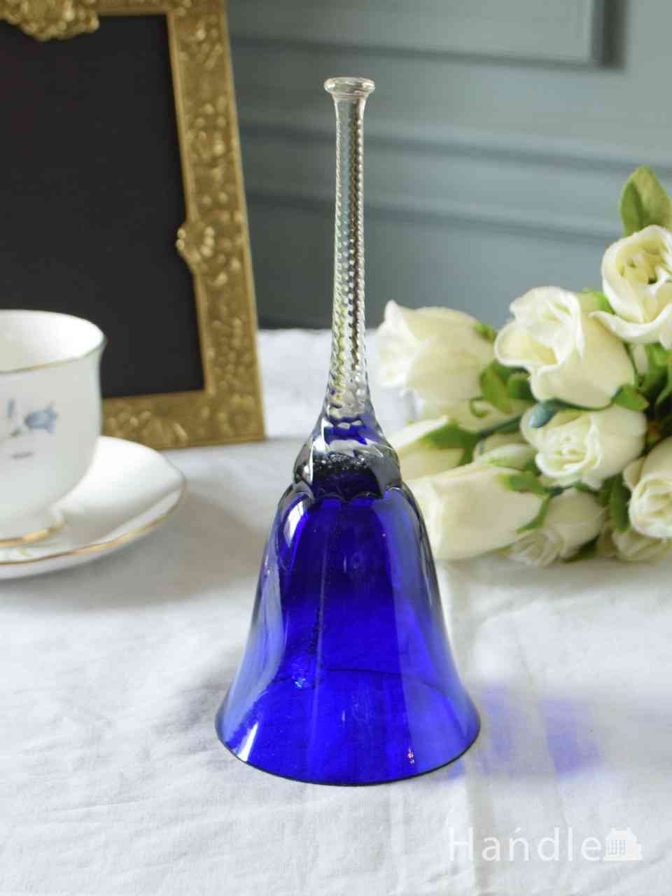 青いガラス小物が見たい！