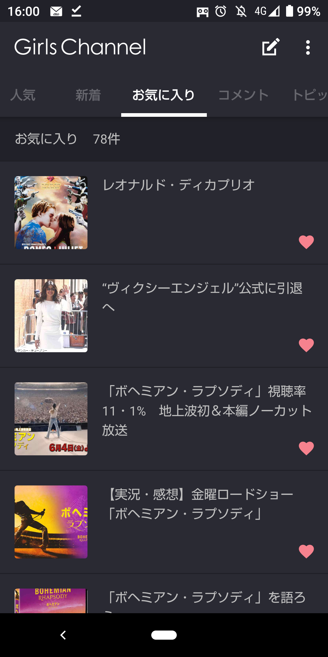 お気に入りトピックを晒すトピ