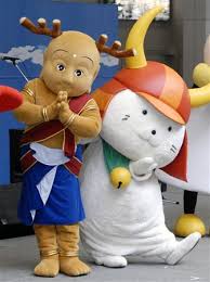 ゆるキャラの仲良しツーショット画像