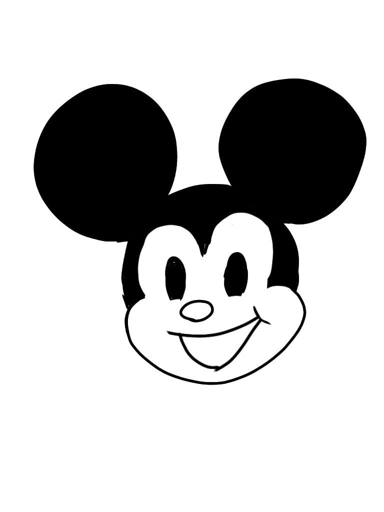 何も見ずにミッキーマウスを描くトピ