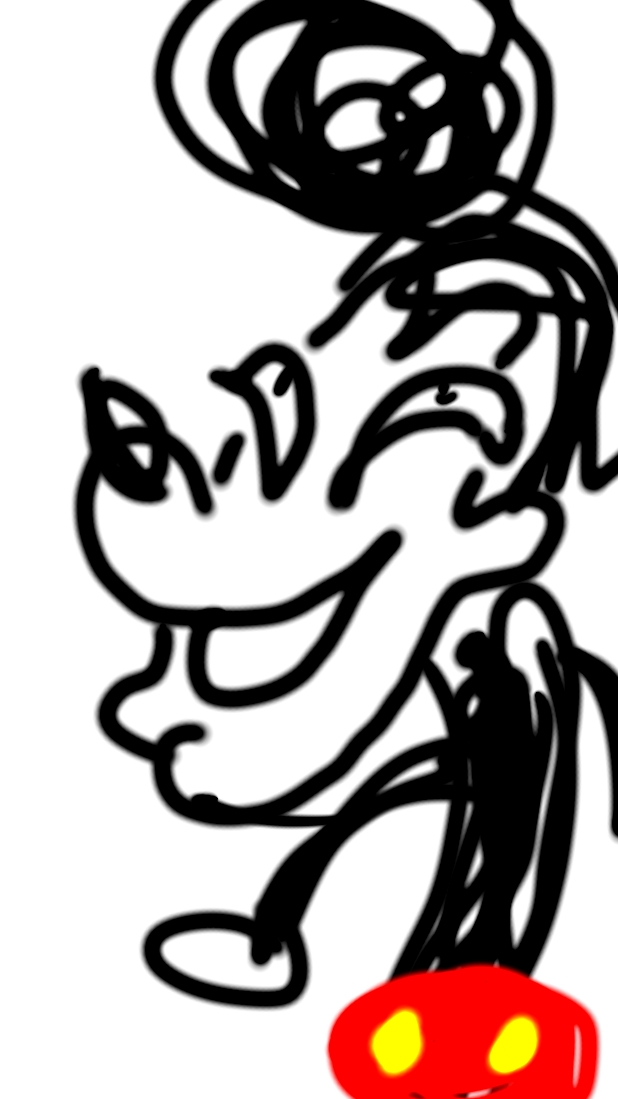 何も見ずにミッキーマウスを描くトピ