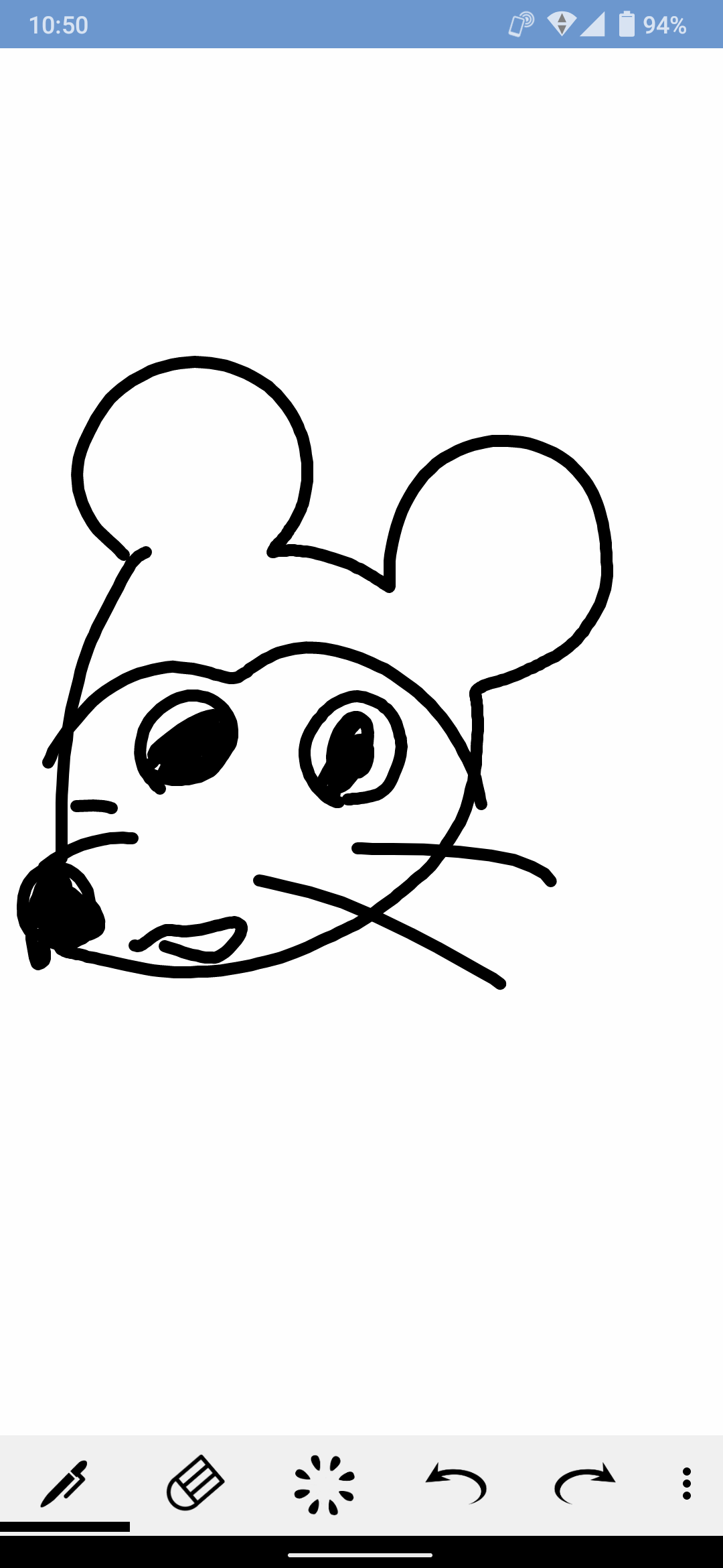 何も見ずにミッキーマウスを描くトピ