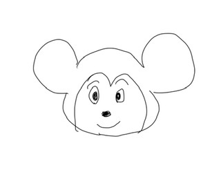 何も見ずにミッキーマウスを描くトピ