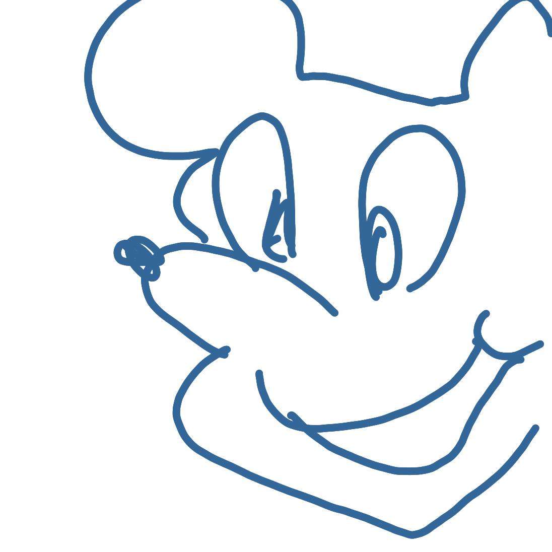 何も見ずにミッキーマウスを描くトピ