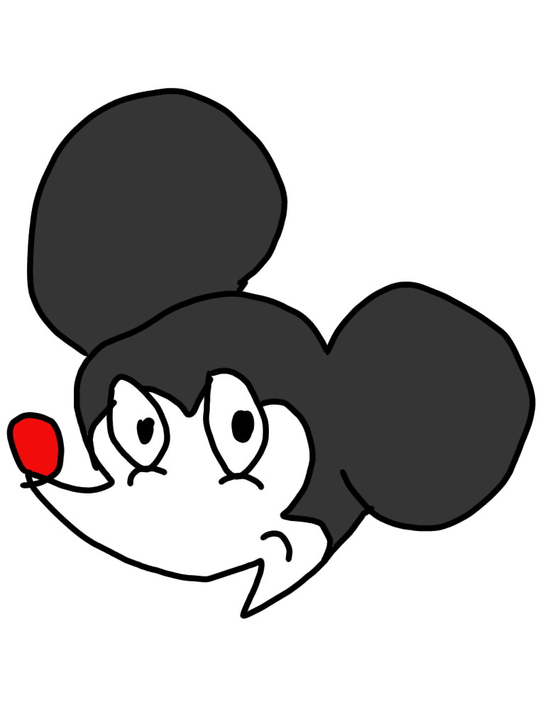 何も見ずにミッキーマウスを描くトピ