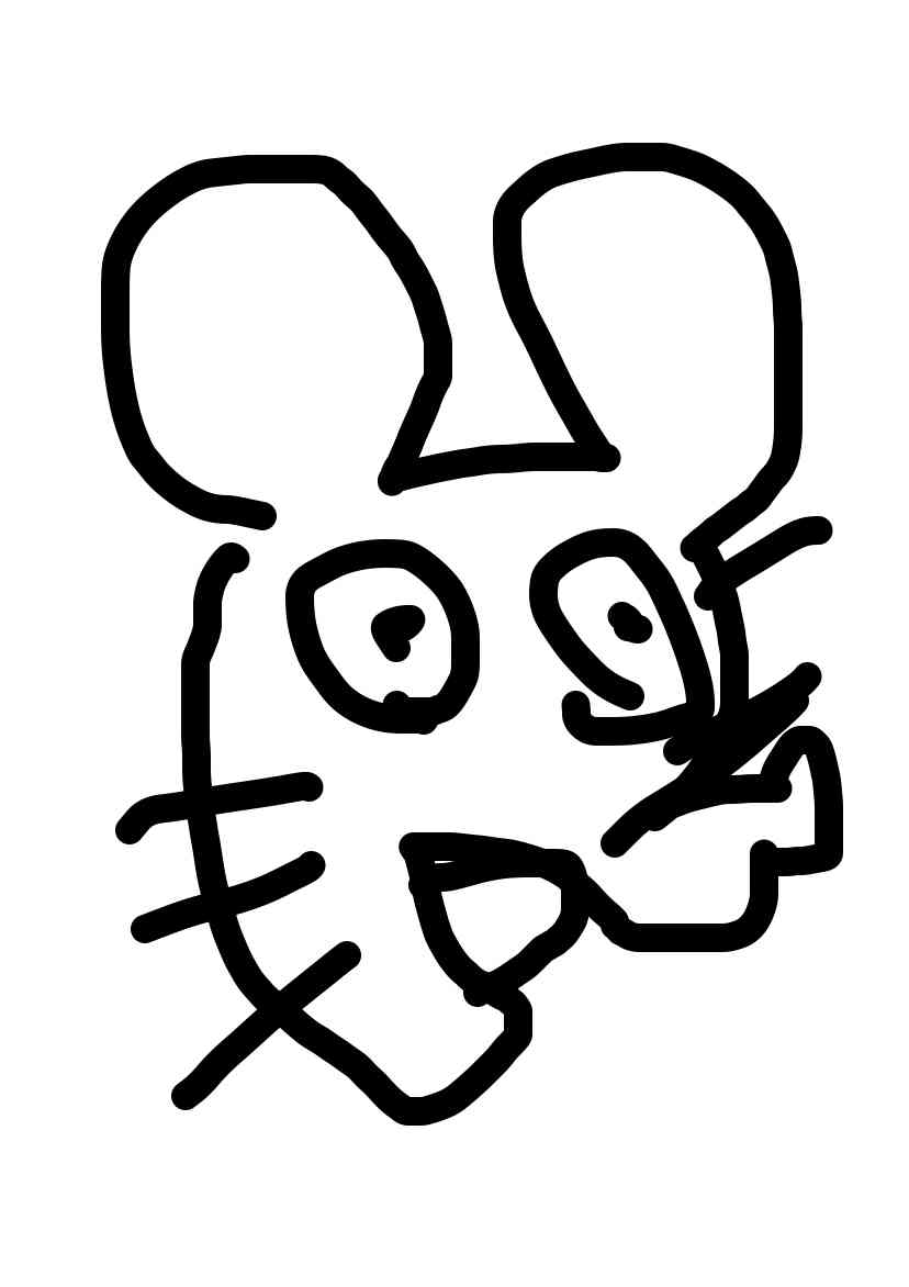 何も見ずにミッキーマウスを描くトピ