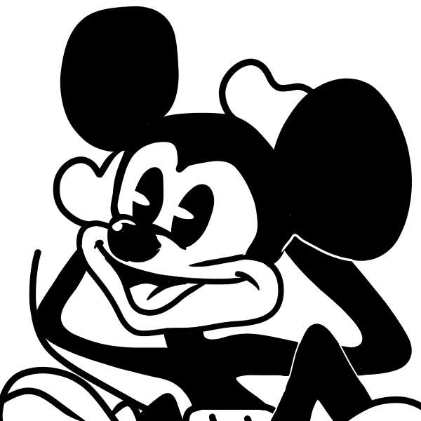 何も見ずにミッキーマウスを描くトピ