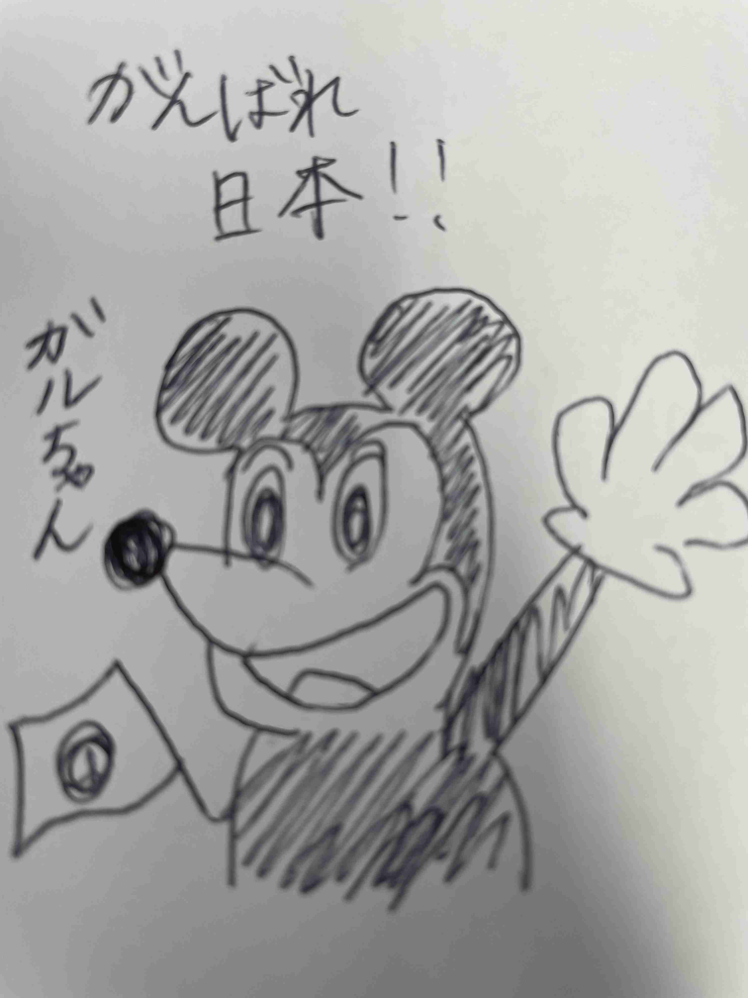 何も見ずにミッキーマウスを描くトピ